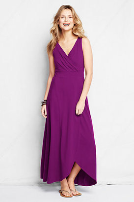 Lands' End Women's Tall Fit and Flare Maxi Dress