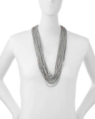 Eileen Fisher Drapey Metallic Necklace