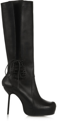 Rick Owens Leather knee boots