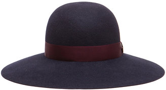 Lanvin Capeline Hat in Navy Blue