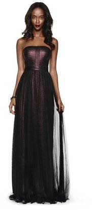 Adrianna Papell Shimmer Jacquard Gown (Petite)