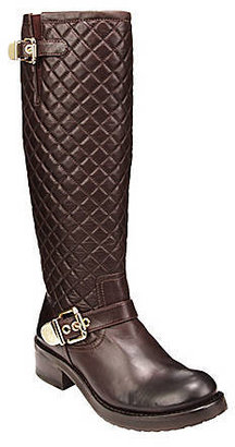 Vince Camuto Wenters Tall Leather Quilted Riding Boots
