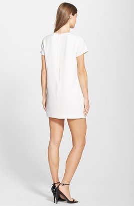 Cynthia Steffe CeCe by 'Moss' Embroidered Heart Crepe Shift Dress