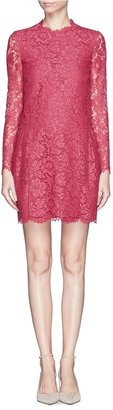 Valentino Floral lace pleat dress