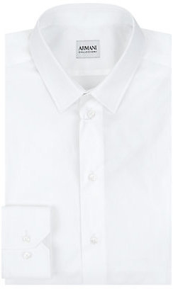 Armani Collezioni Slim Fit Stretch Cotton Shirt
