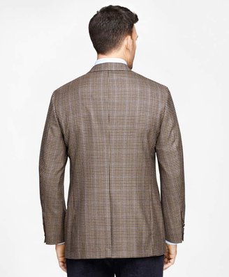 Brooks Brothers Madison Fit Saxxon Wool Tonal Check with Black Deco Sport Coat