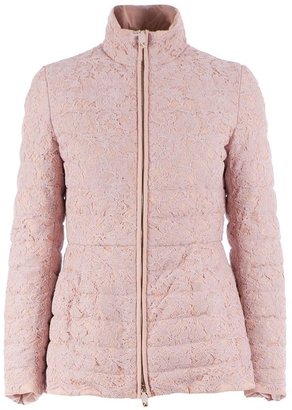 Valentino floral lace padded jacket