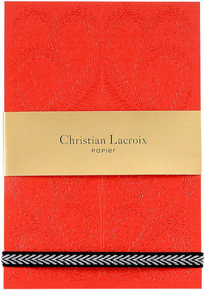 Christian Lacroix A6 Paseo Embossed Notepad - Scarlet