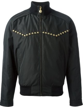 Versace studded bomber jacket