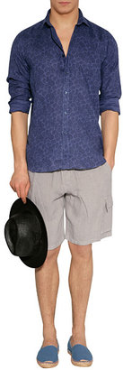 Paul Smith Black Straw Panama Fedora Hat