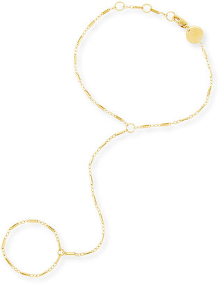 Jennifer Zeuner Jewelry Madrid 18k Gold Vermeil Hand Chain