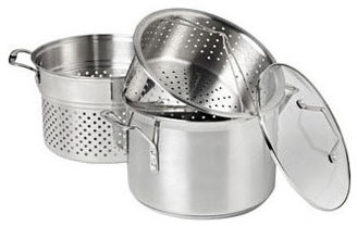 Calphalon Simply Stainless Steel 8 Qt. Multi-Pot with Steamer & Pasta Insert