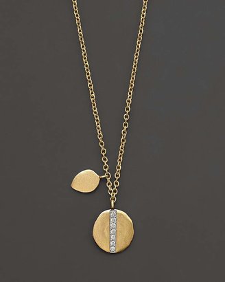 Meira T 14K Yellow Gold Diamond Line Pendant Necklace, 16