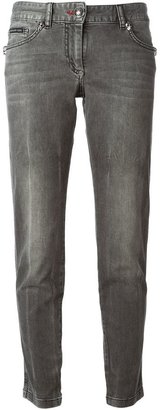 Philipp Plein cropped straight leg jeans