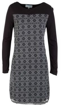 handpicked by birds Front Panel Shift Dress Geometric