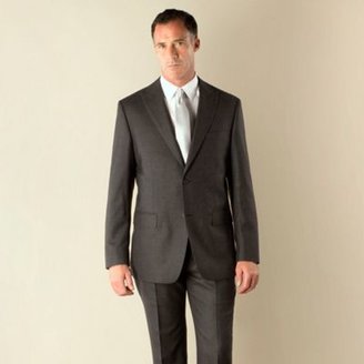 Jeff Banks Charcoal flannel 2 button regular fit suit jacket