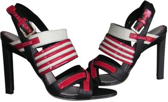 Jason Wu Red Leather Sandals
