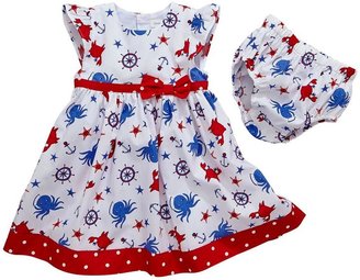 Pumpkin Patch Baby Girls Starfish Print Dress with Briefs (0-24 months)