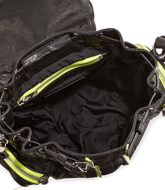 Alexander Wang Marti Mini Leather Backpack, Black