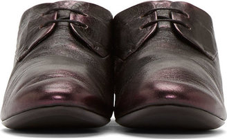 Marsèll Purple Metallic Violte Lace-Up Shoes