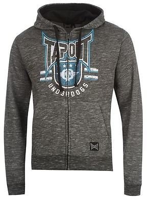 Tapout Mens Full Zip Hoody Printed Top Jumper Sweater Soft Brushed Lining