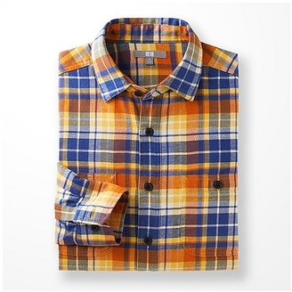 Uniqlo MEN Flannel Check Long Sleeve Shirt