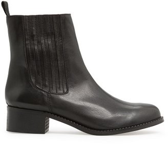 MANGO Outlet Leather Chelsea Ankle Boots