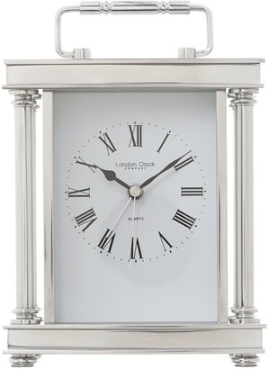 London Clock Silver finish carriage clock