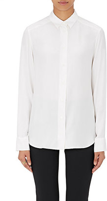 Barneys New York Women's Silk Button-Front Blouse-White