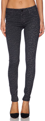 Black Orchid Coated Leopard Skinny