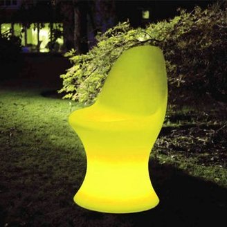 Litecraft Yellow CFL Illuminated Dining Chair