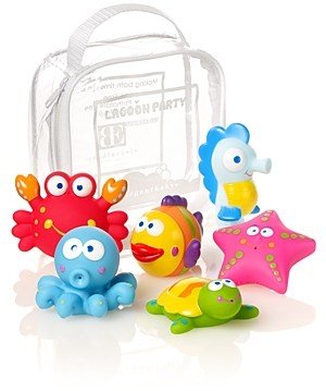 Elegant Baby Lagoon Party Squirties Bath Toys - Ages 6 Months+