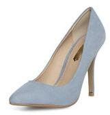 Dorothy Perkins Womens Pale blue pointed court shoes- Blue
