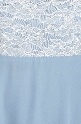 Lauren Conrad Paper Crown by 'Lauren' Lace Bodice Crepe Gown