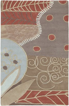 Surya Artist Studio ART-62 Transitional Hand Tufted 100% New Zealand Wool Bay Leaf 3'3" x 5'3" Floral Area Rug