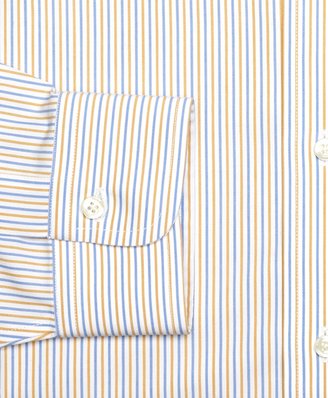 Brooks Brothers Non-Iron Slim Fit Alternating Stripe Dress Shirt