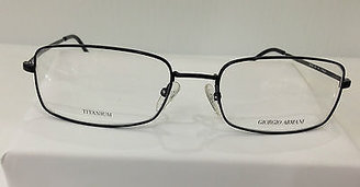 Giorgio Armani Ga809 Col 003 Black Titanium Eyeglasses Frame 54mm 18mm 145mm New