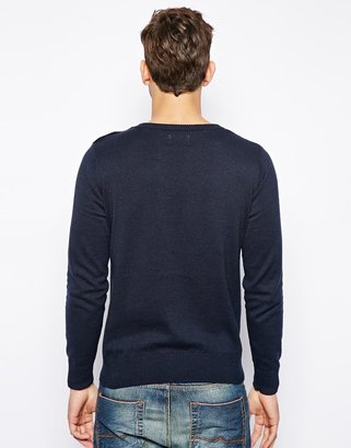 Selected Jumper With Button Neck
