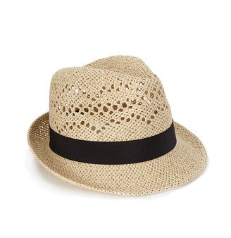 Forever 21 Open-Knit Straw Fedora