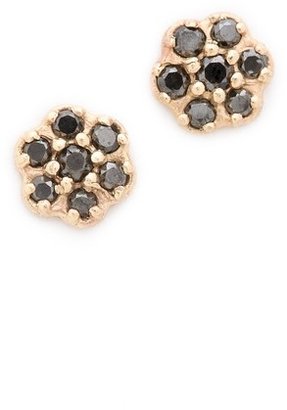Black Diamond blanca monros gomez Rosette Stud Earrings