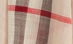 Burberry Giant Check Print Wool & Silk Scarf