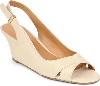 Nine West Perceive leather wedge shoes