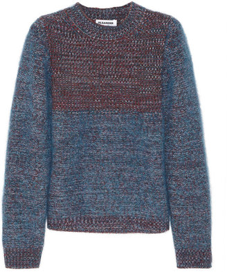 Jil Sander Contrast-knit cashmere-blend sweater