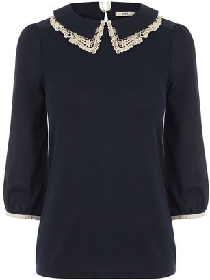 Oasis Lace collar blouse