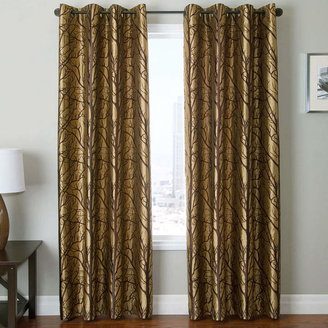 JCPenney SOFTLINE HOME FASHIONS Edison Tree Grommet-Top Curtain Panel