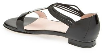 Taryn Rose 'Izabel' Leather T-Strap Sandal