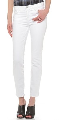 J Brand 8312 Mid Rise Cropped Rail Jeans