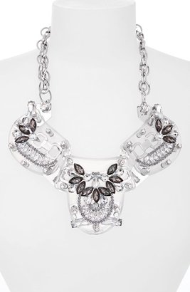 Adia Kibur Crystal & Stone Flower Necklace