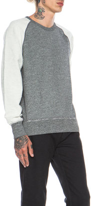 Rag and Bone 3856 rag & bone Loopback Cotton-Blend Sweatshirt in Grey