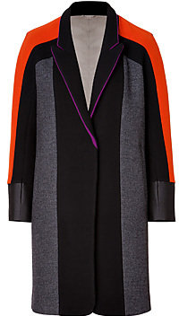 Etro Wool-Silk Blend Colorblock Coat